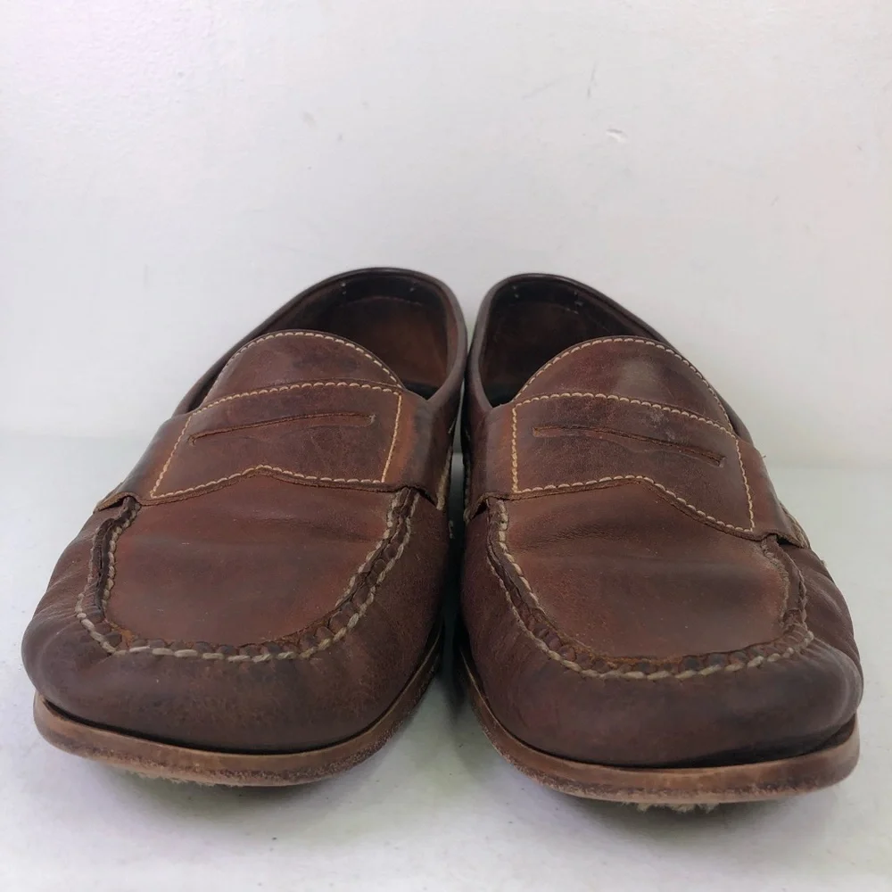 Cole Haan Brown Leather Penny Loafer Shoes Size 11.5D
